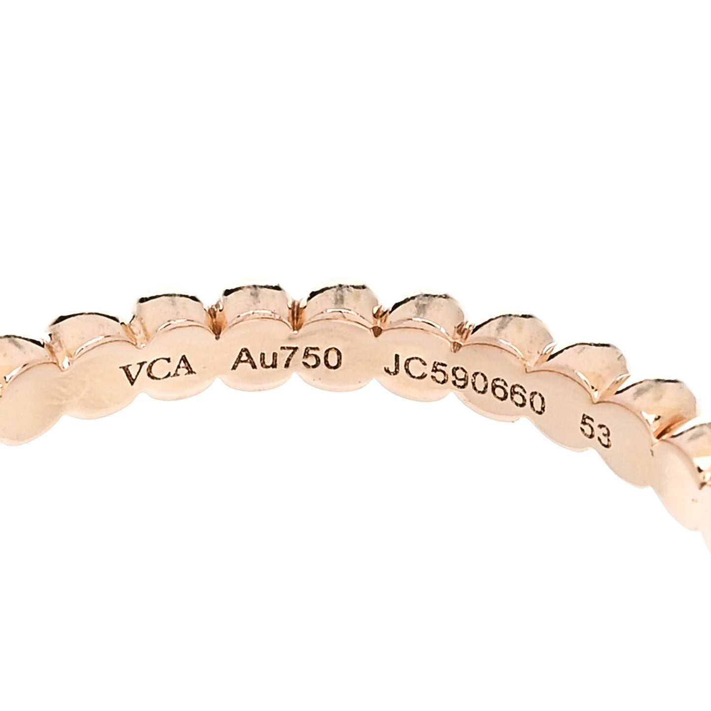 18K Rose Gold Small Perlee Ring 53 6.5