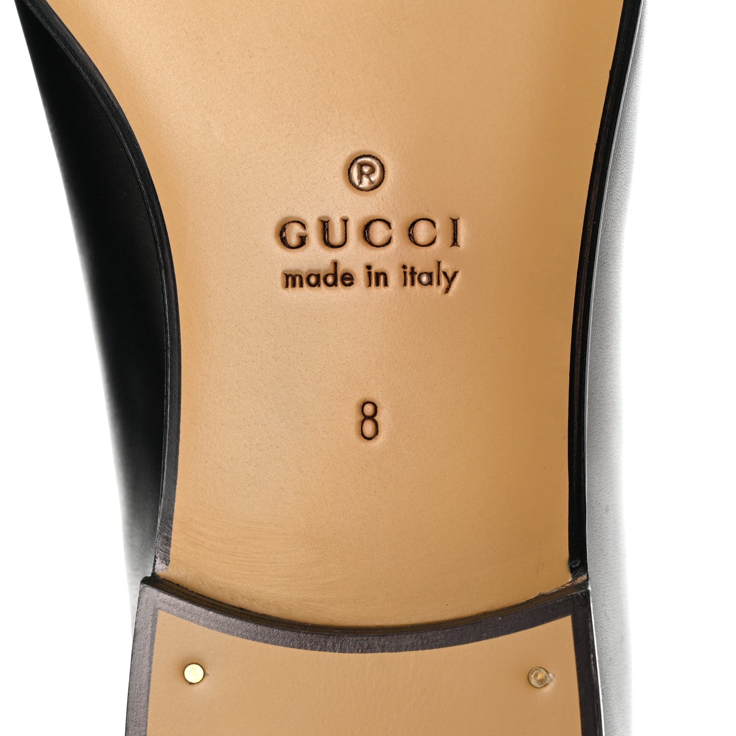 Gucci Calfskin Horsebit Mens Jordaan Loafers 8 Black 6 of 8