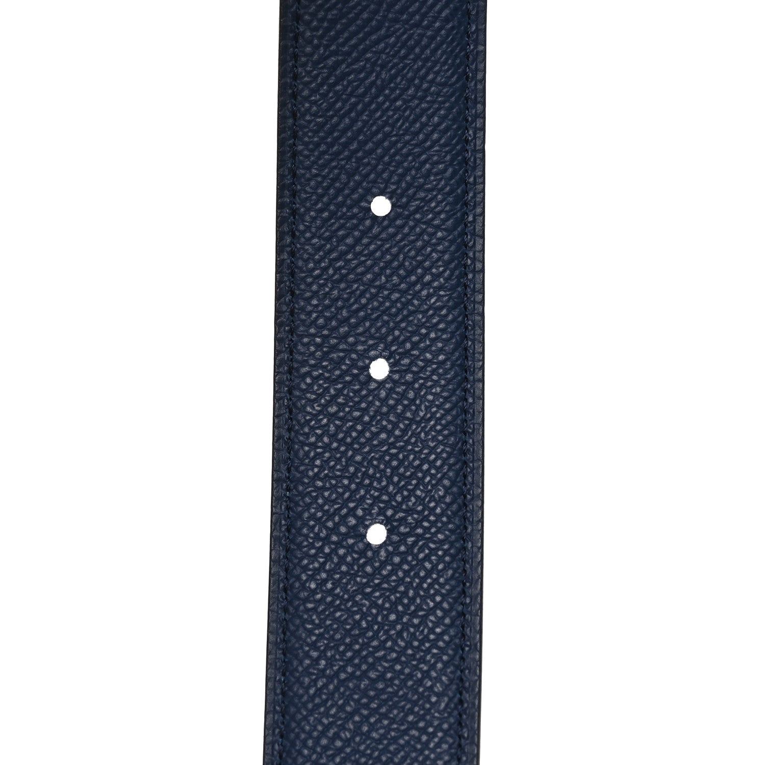 Hermes Epsom 32mm Strie H Belt 90 New Bleu Jean Bleu Navy 6 of 8