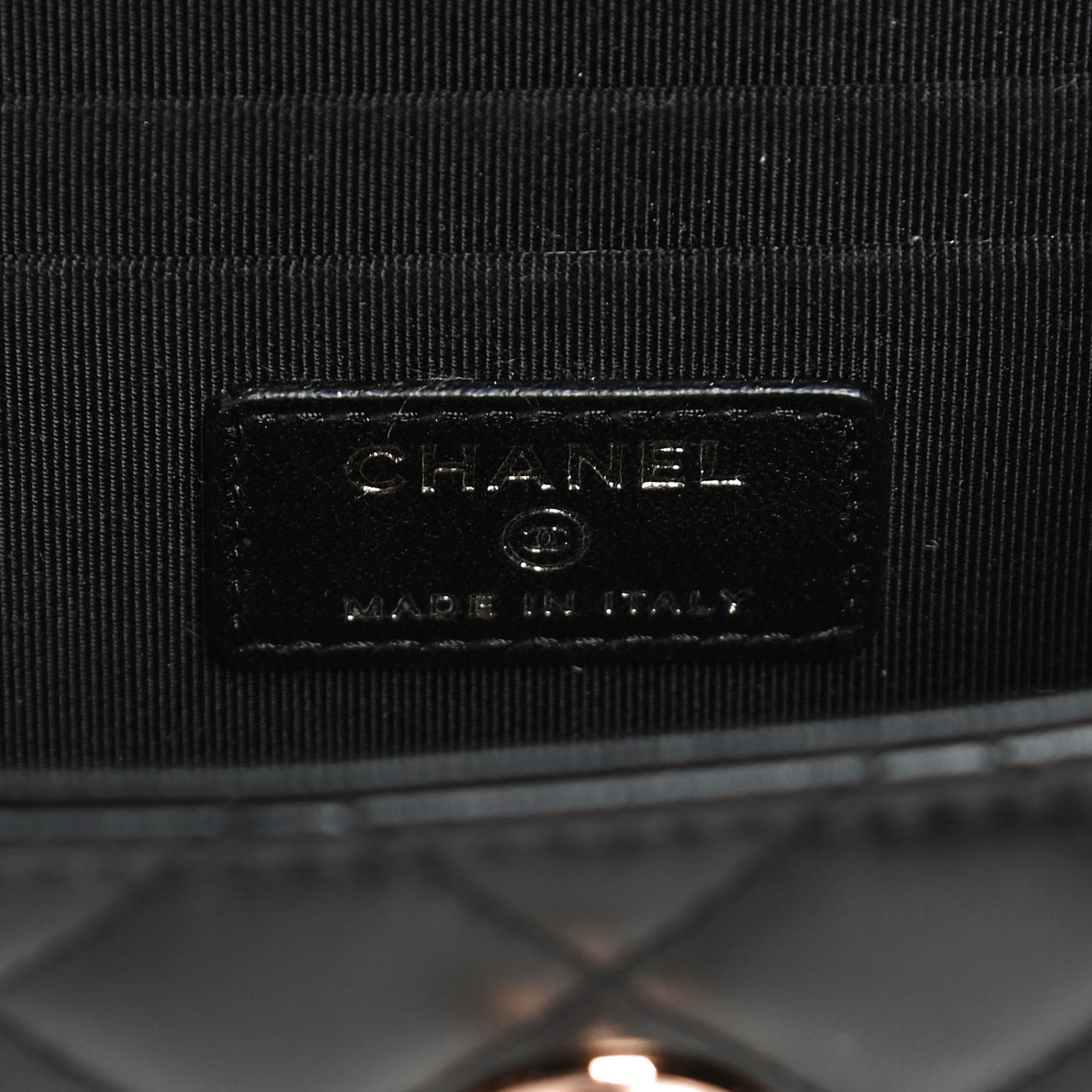 Lambskin Quilted Mini Trendy CC Chain Wallet Black