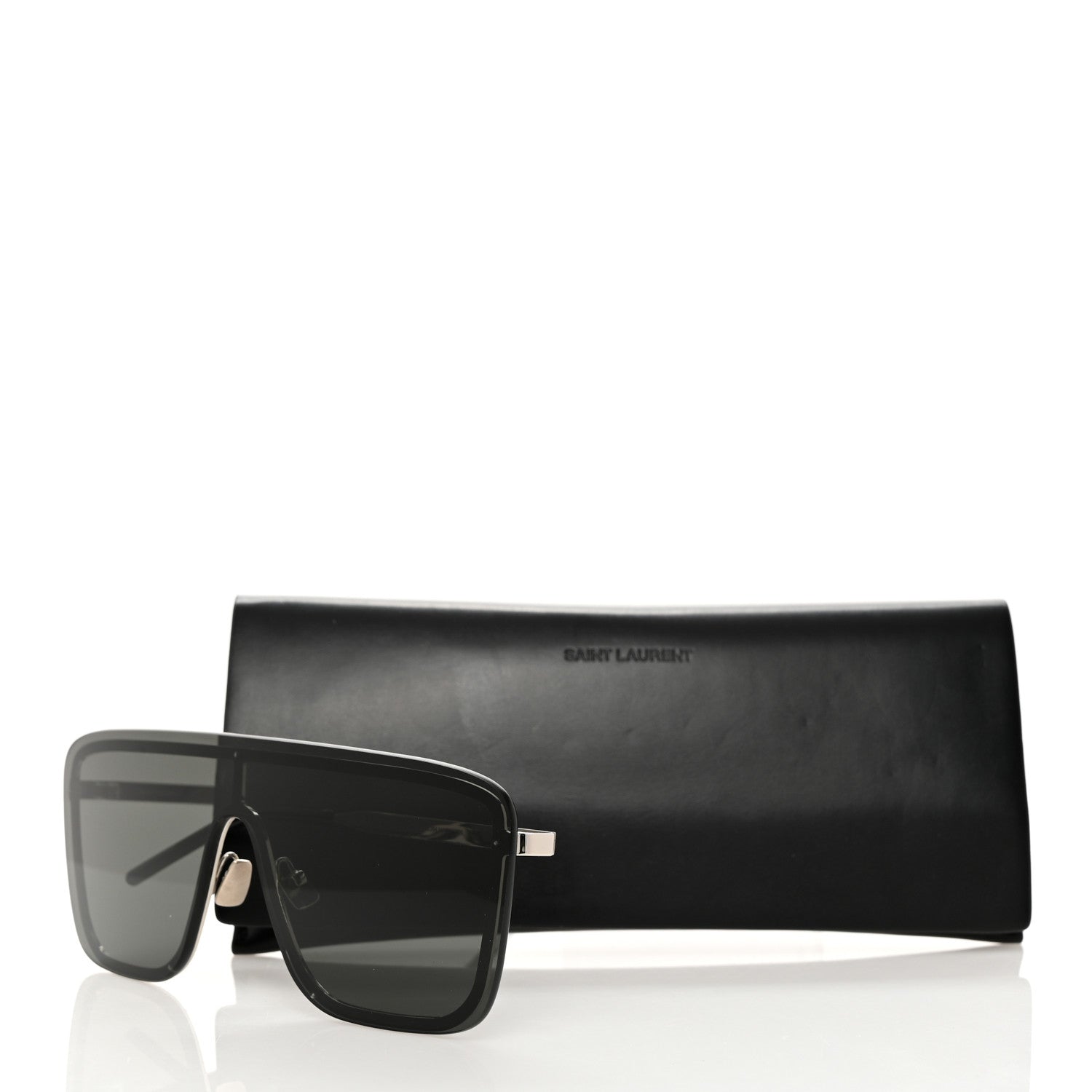 Saint Laurent Metal SL 384 Mask Sunglasses Black 7 of 7
