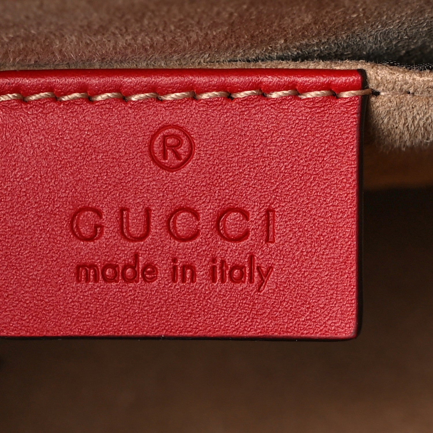 Gucci Calfskin Mini Sylvie Top Handle Bag Hibiscus Red 6 of 10