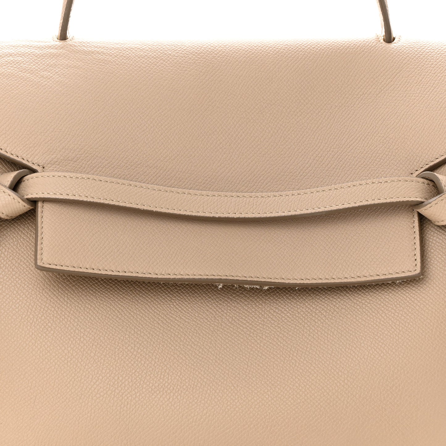 Grained Calfskin Mini Belt Bag Light Taupe