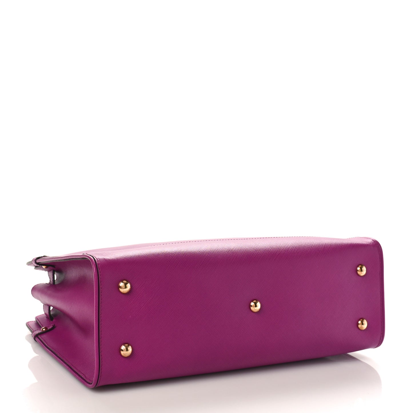 Printed Calfskin Briana Tote Purple