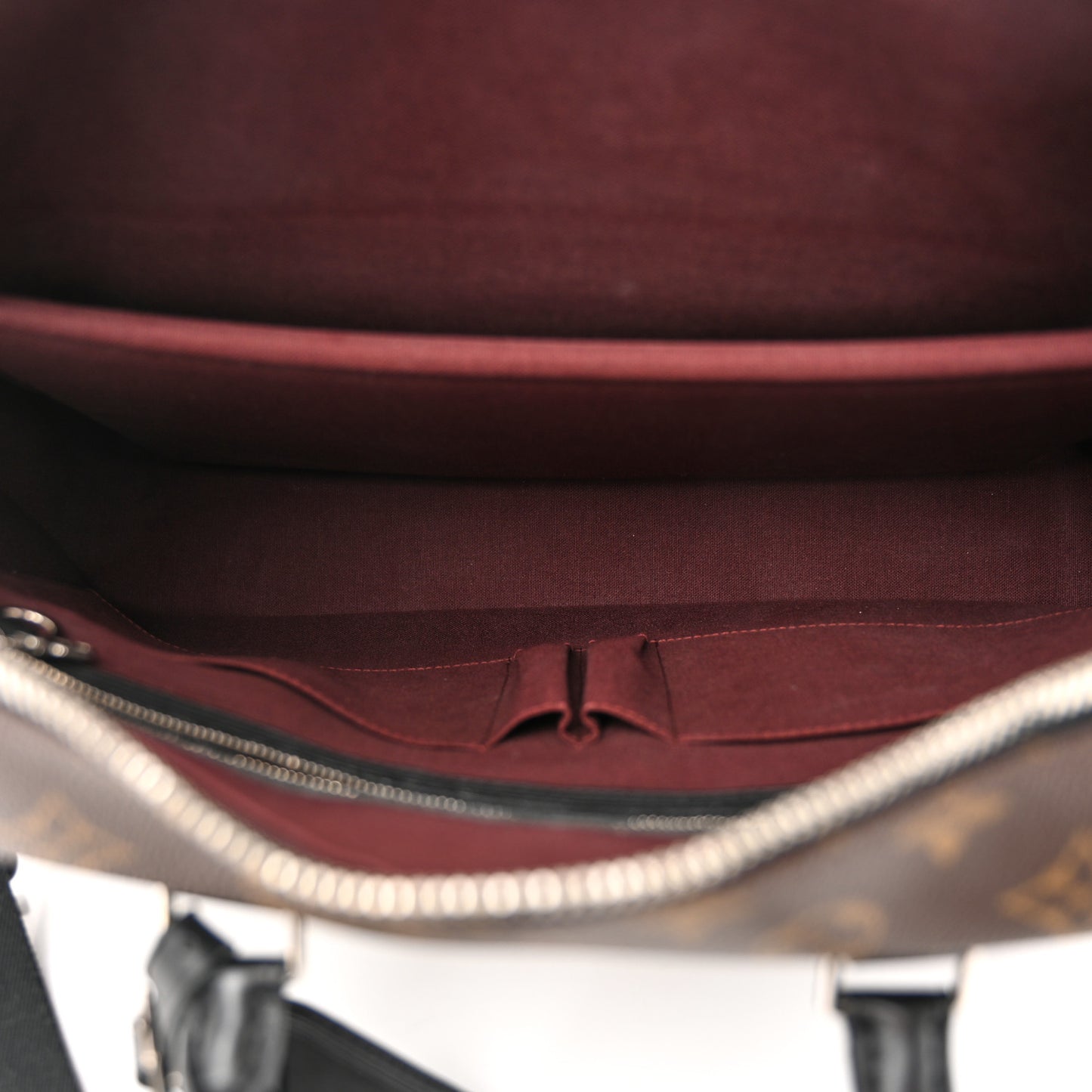 Monogram Macassar Porte Documents Voyage Soft Briefcase