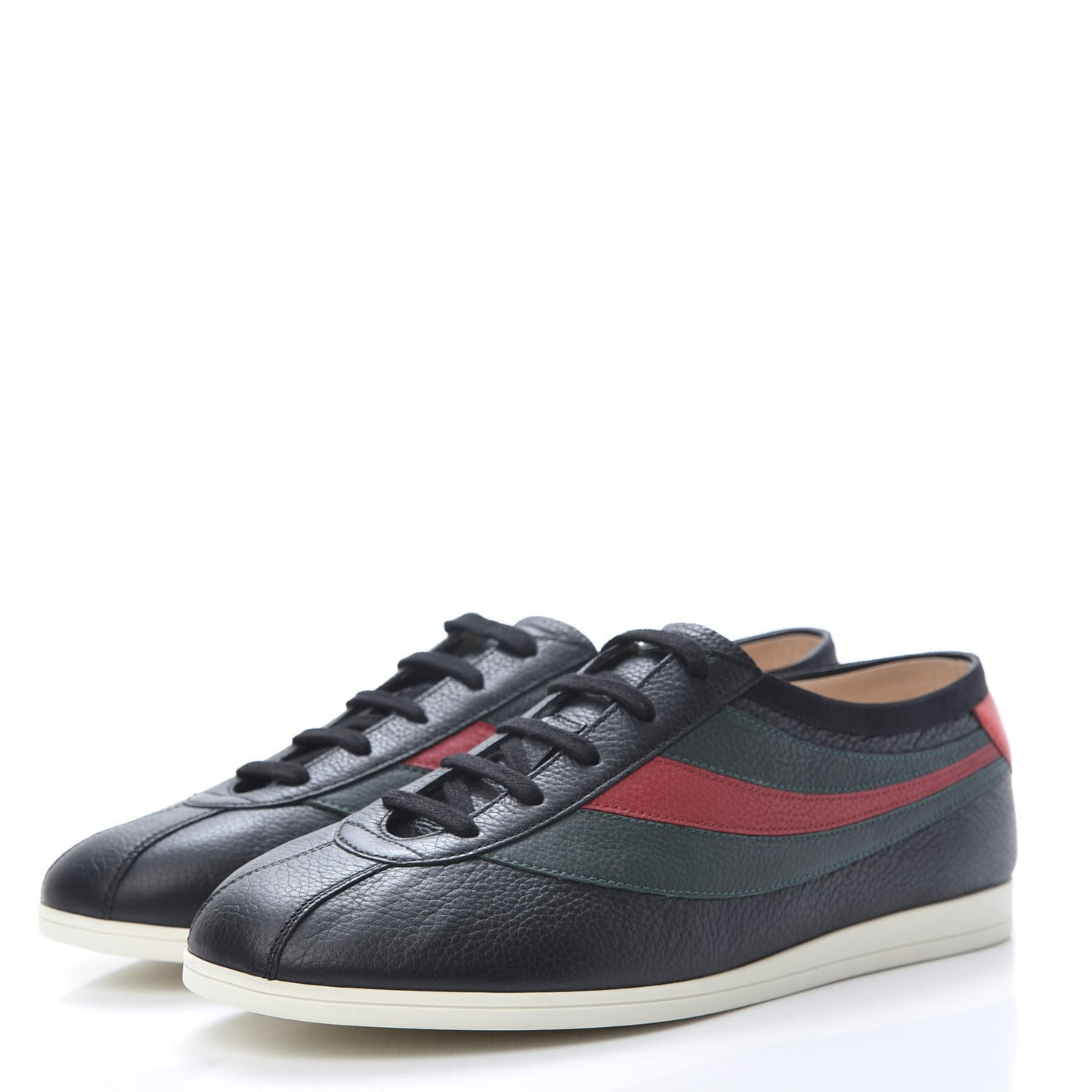 Calfskin Mens Web Falacer Sneakers 9.5 Black