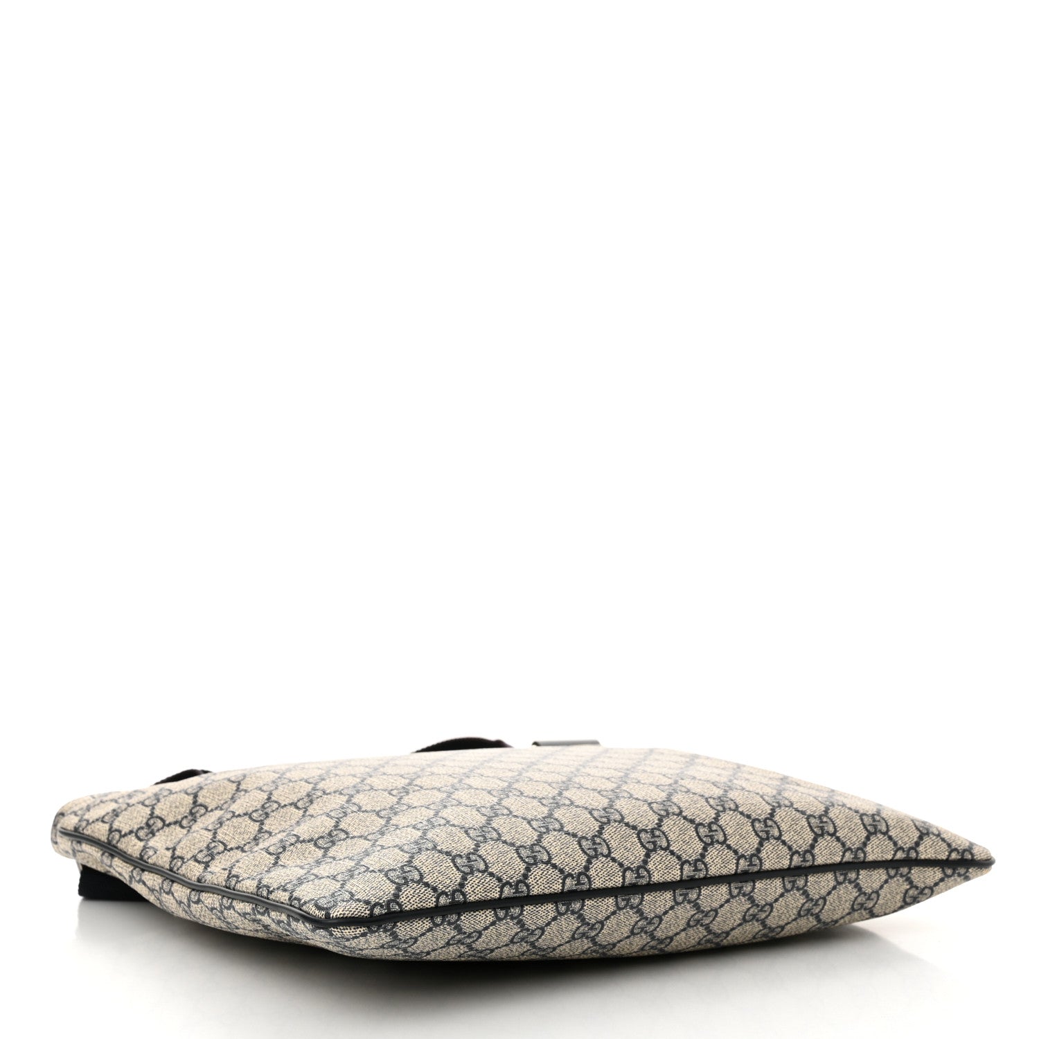 Gucci GG Plus Monogram Large Flat Messenger Bag Beige Blue 4 of 10