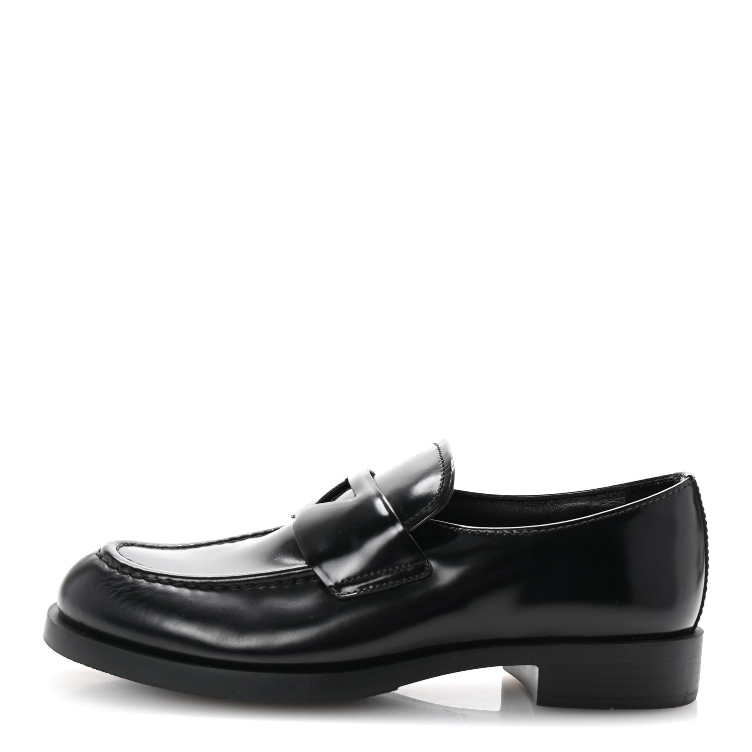 Prada Spazzolato Loafers 37 Black 1689596 – FASHIONPHILE