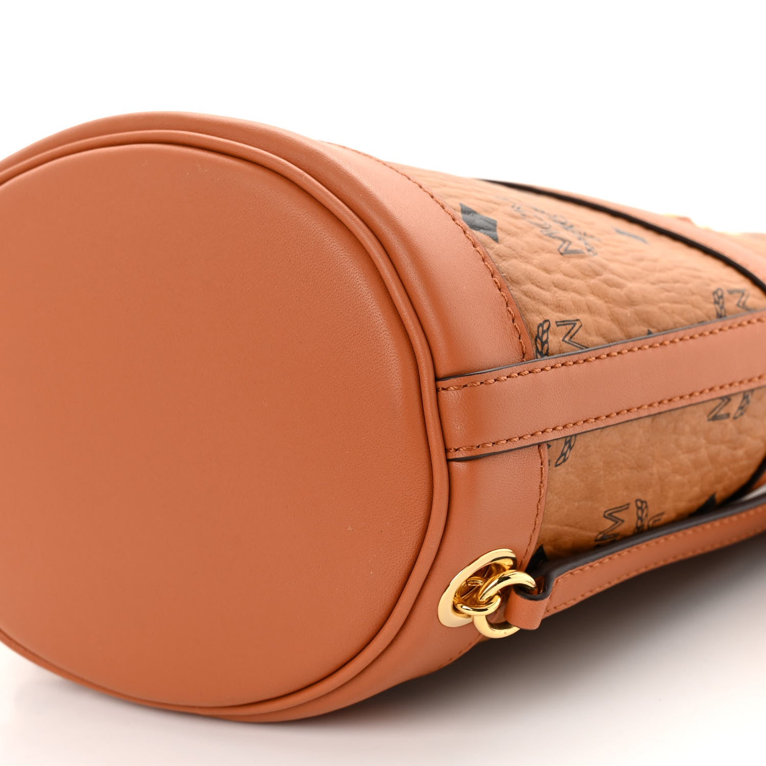 MCM Visetos Aren Mini Chain Backpack Cognac 9 of 9