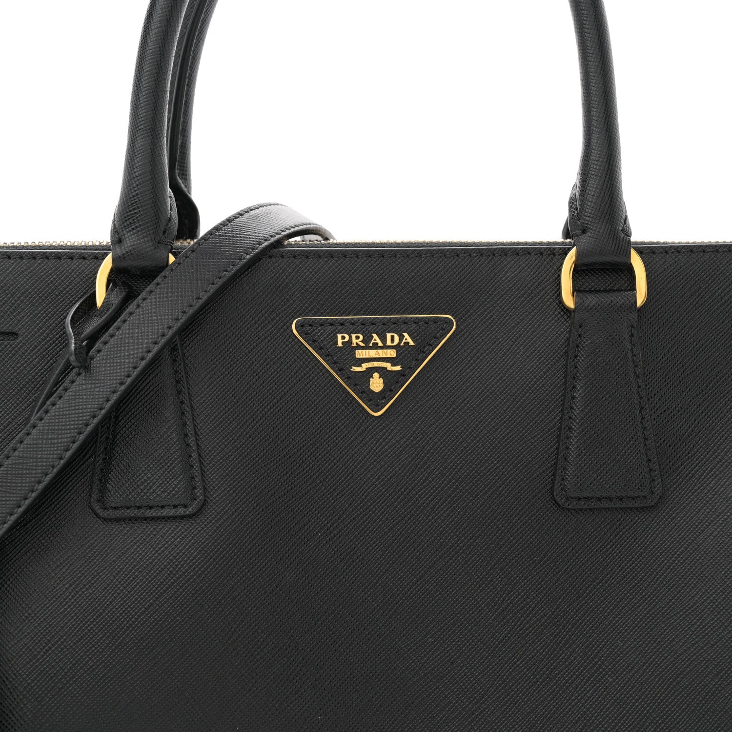 Prada Saffiano Lux Medium Galleria Double Zip Tote Black 8 of 13