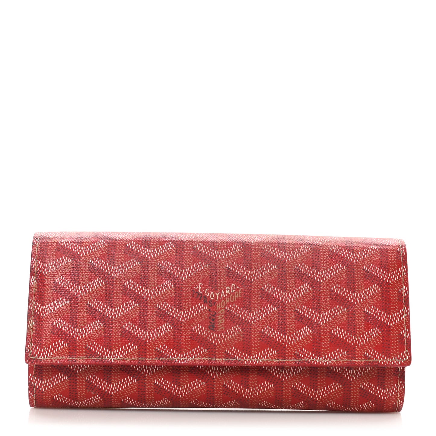 Goyardine Varenne Long Wallet Red