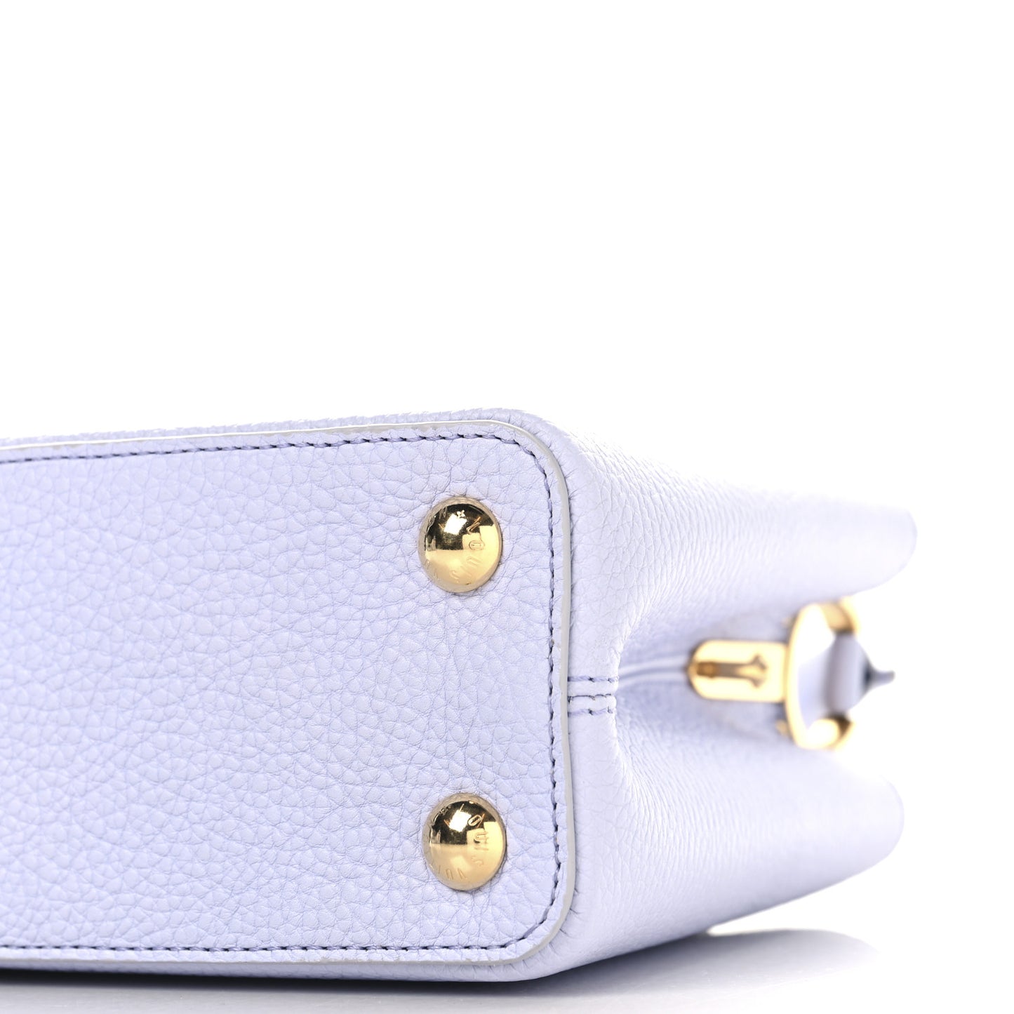 Taurillon Braided Chain Capucines BB Iris Creme