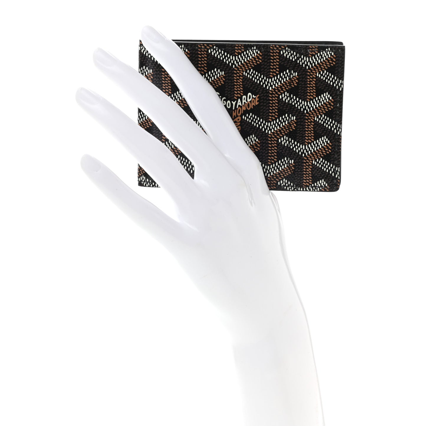Goyardine Multi Slot Bi-Fold Wallet Black