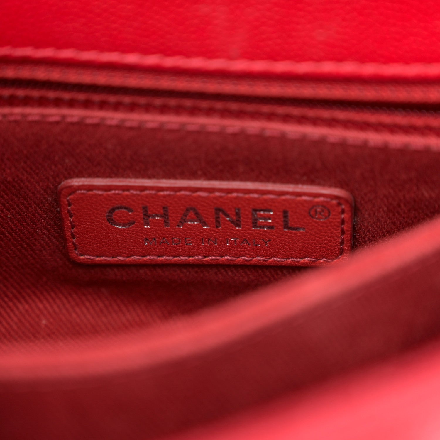 Chanel Caviar Quilted Mini Coco Handle Flap Red 6 of 10