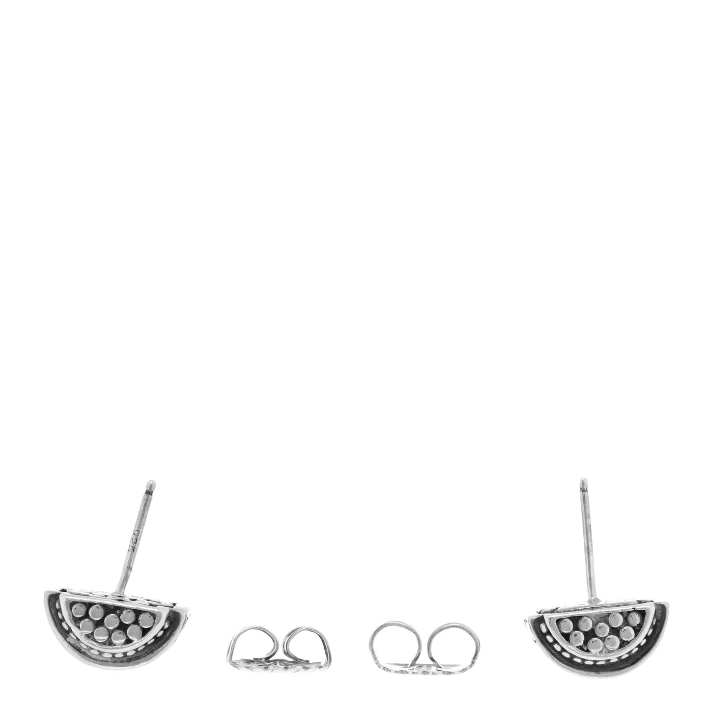 Sterling Silver Dot Stud Earrings