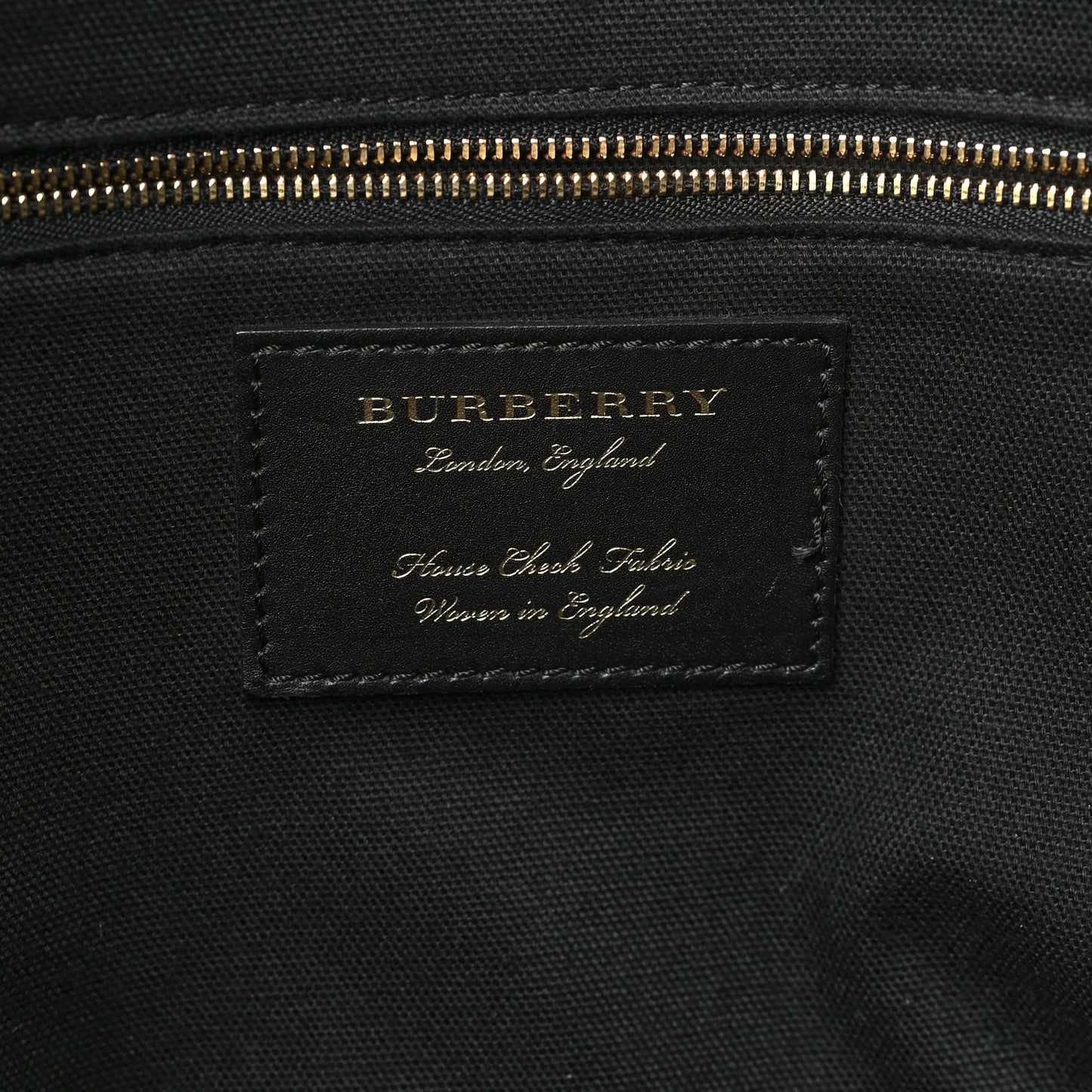 Derby Calfskin House Check Medium Welburn Tote Black