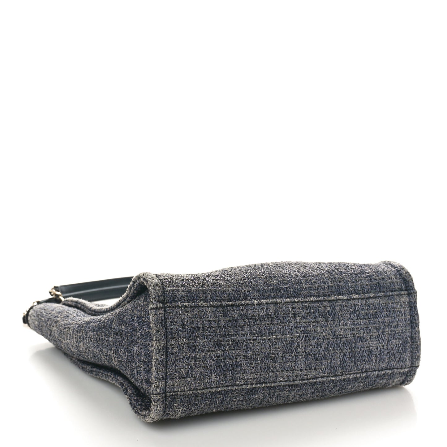 Lurex Boucle Mini Deauville Tote Black