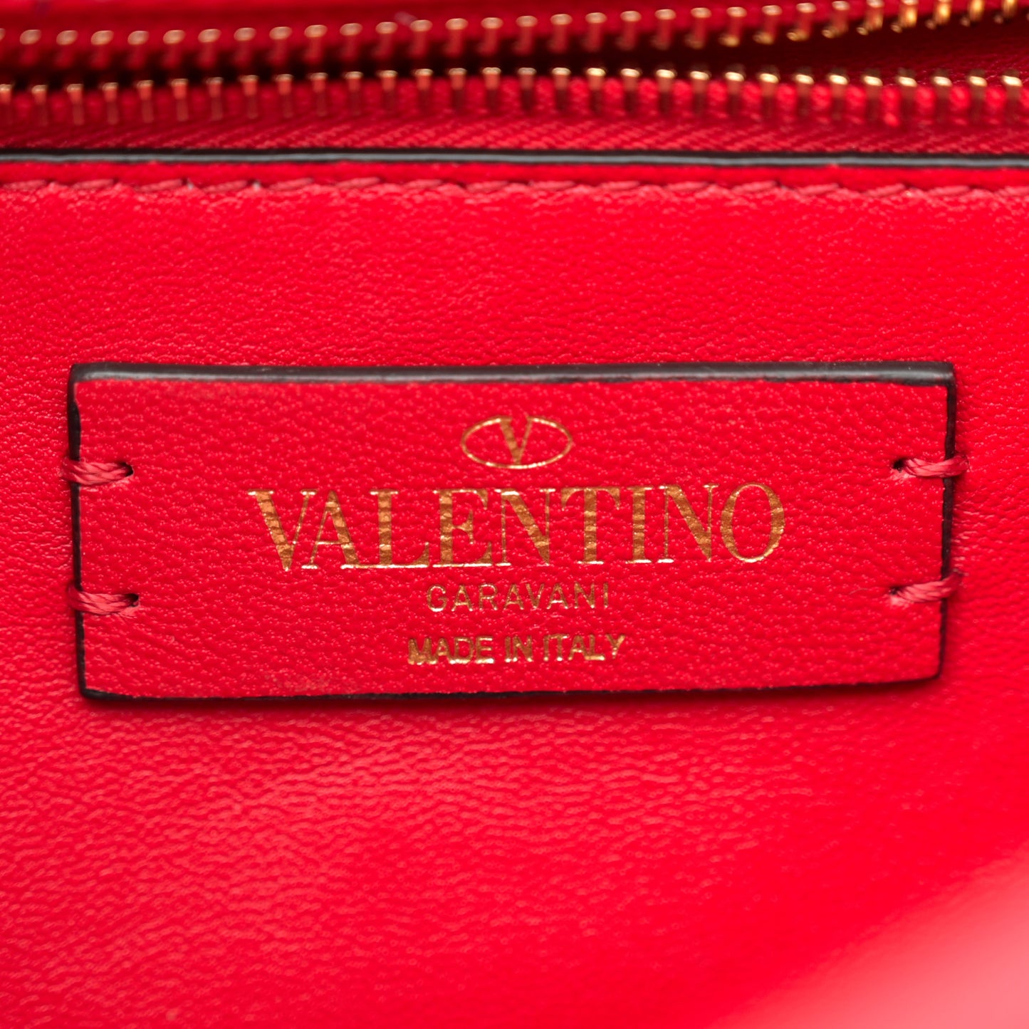 Nappa Medium Roman Stud Shoulder Bag Rouge Pur