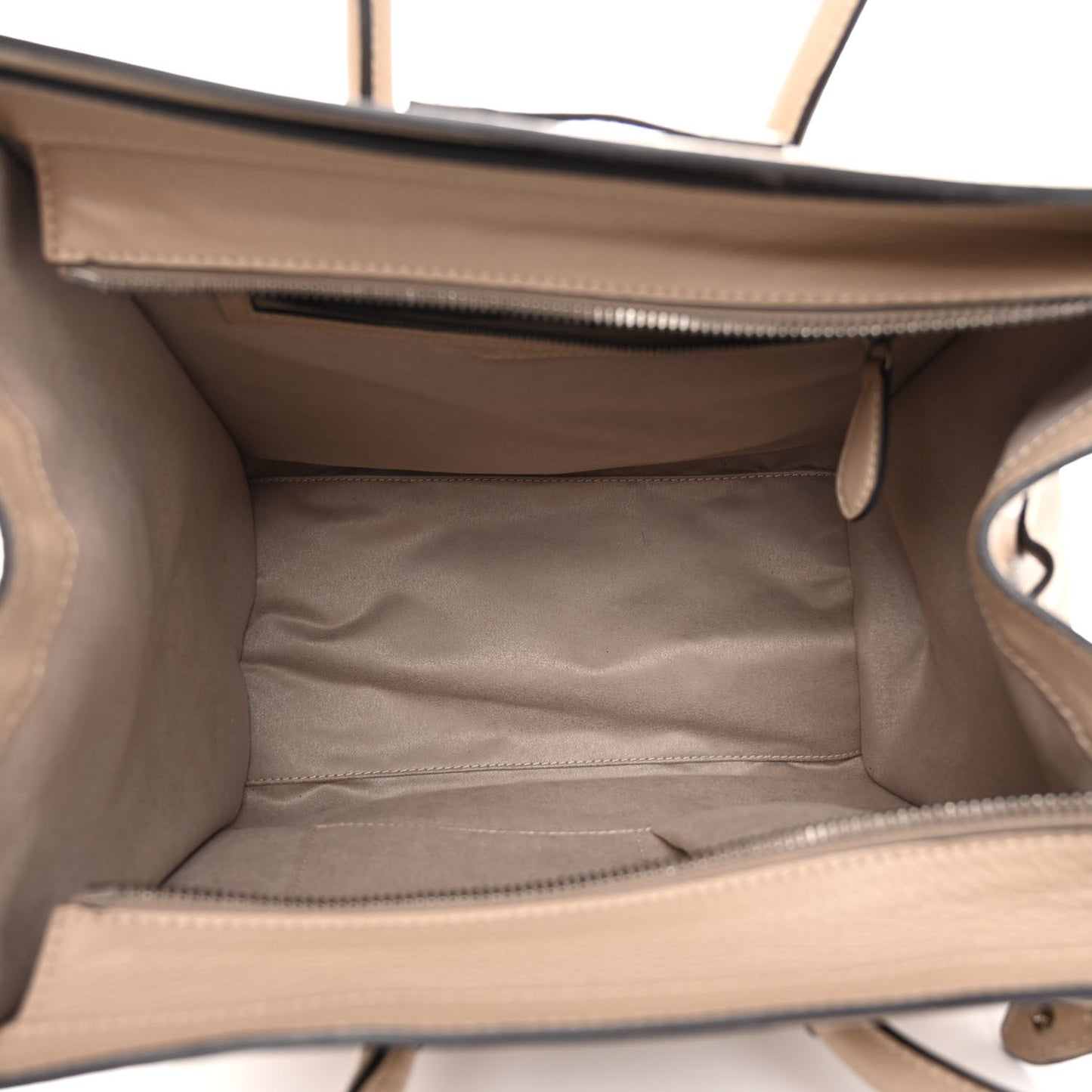 Drummed Calfskin Mini Luggage Dune