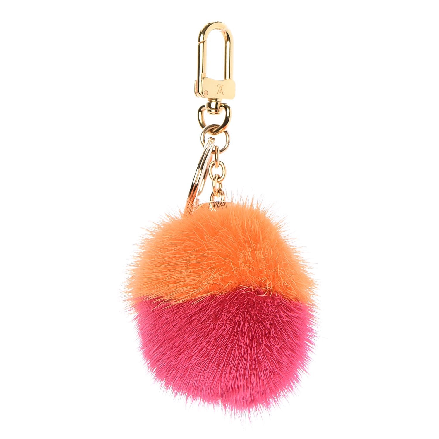 ルイヴィトン⭐︎キーホルダー Louis Vuitton Mink Fluo Bubble Bag Charm Key Holder Orange 245093