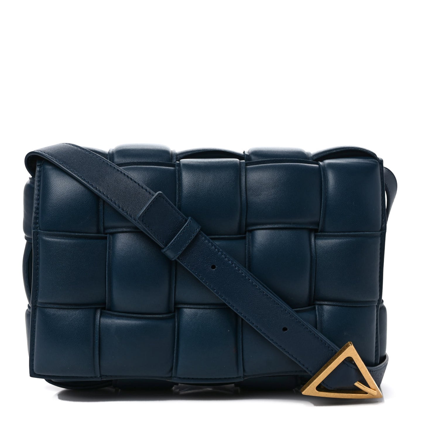 Nappa Maxi Intreccio Padded Cassette Crossbody Bag Cruise