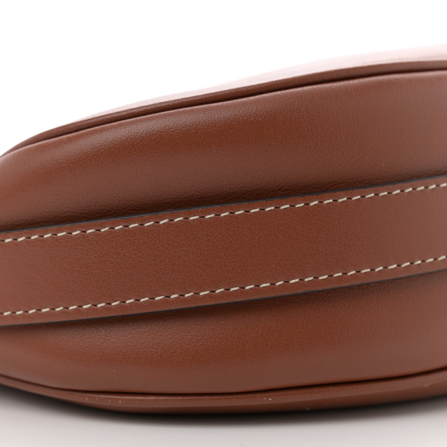 Smooth Calfskin Medium Strap Ava Shoulder Bag Tan