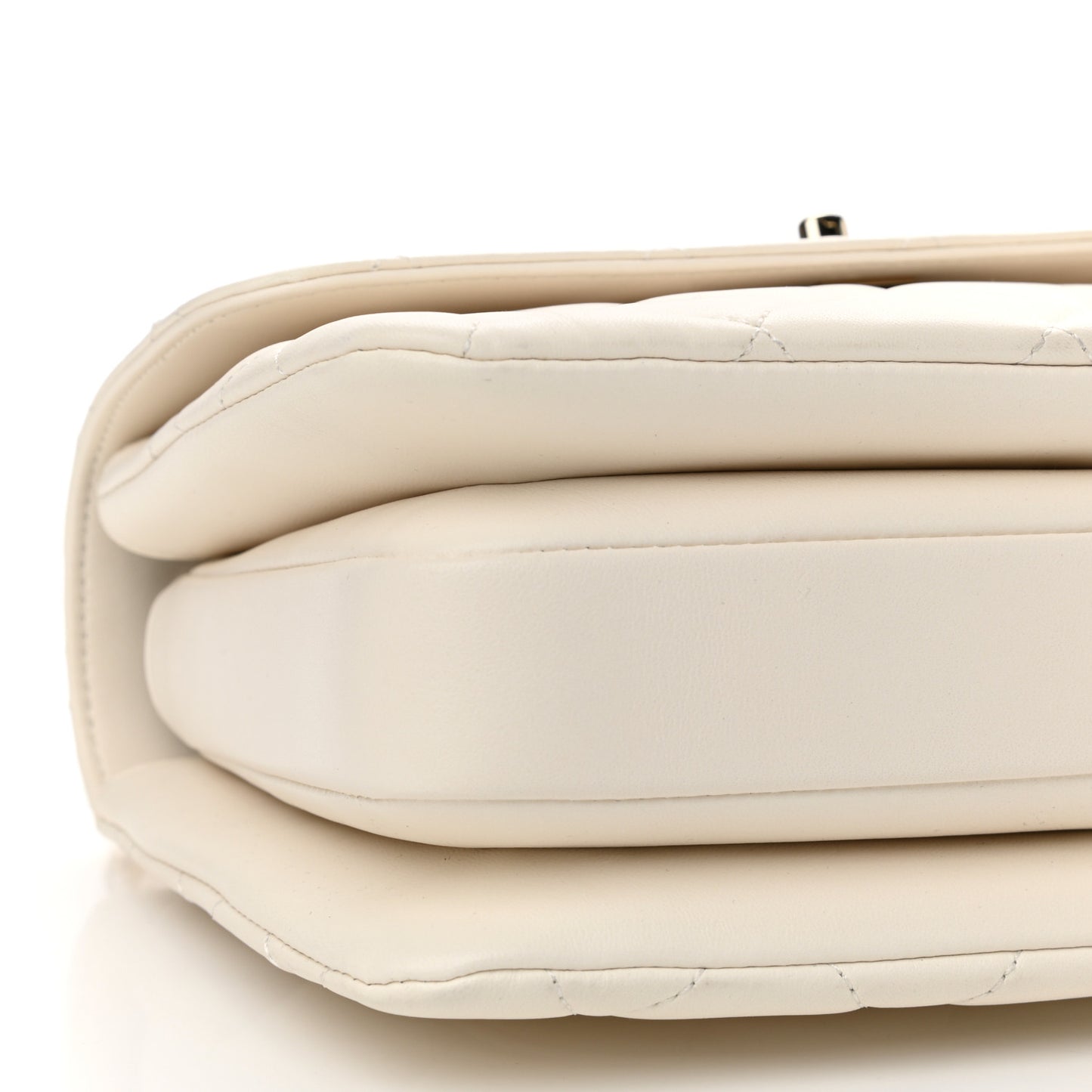 Lambskin Quilted Small Trendy CC Dual Handle Flap Bag White