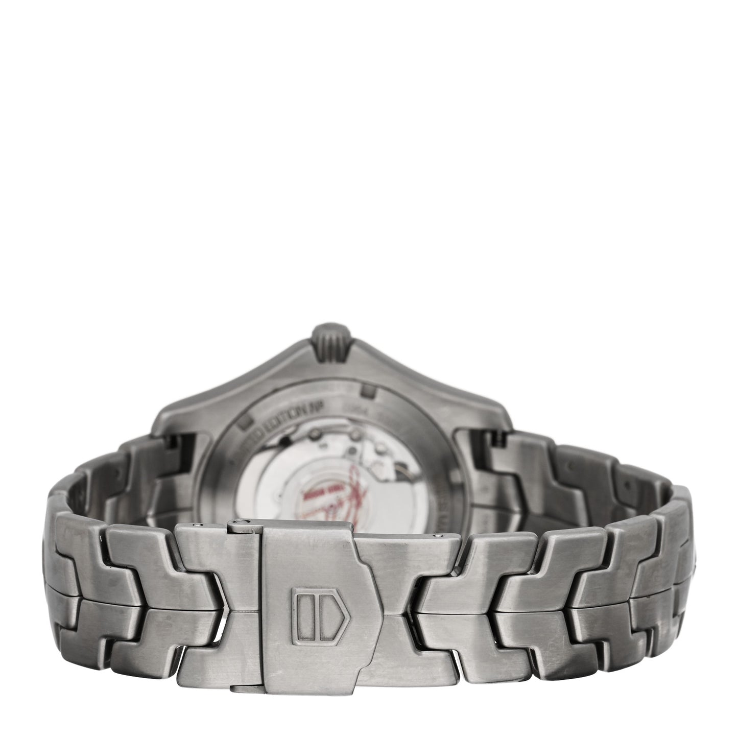 Stainless Steel 39mm Link Tiger Woods Automatic Watch Black WJF211D