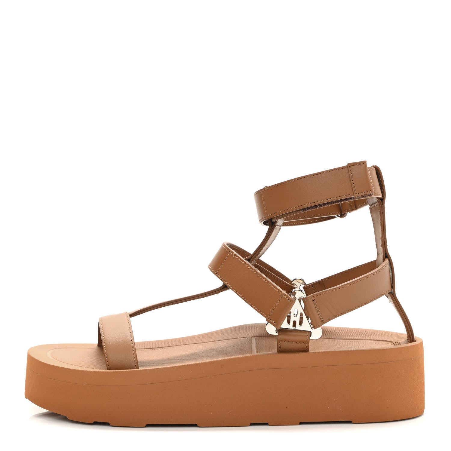 Hermes Calfskin Womens Enid Sandals 38 Naturel 1057250 – FASHIONPHILE