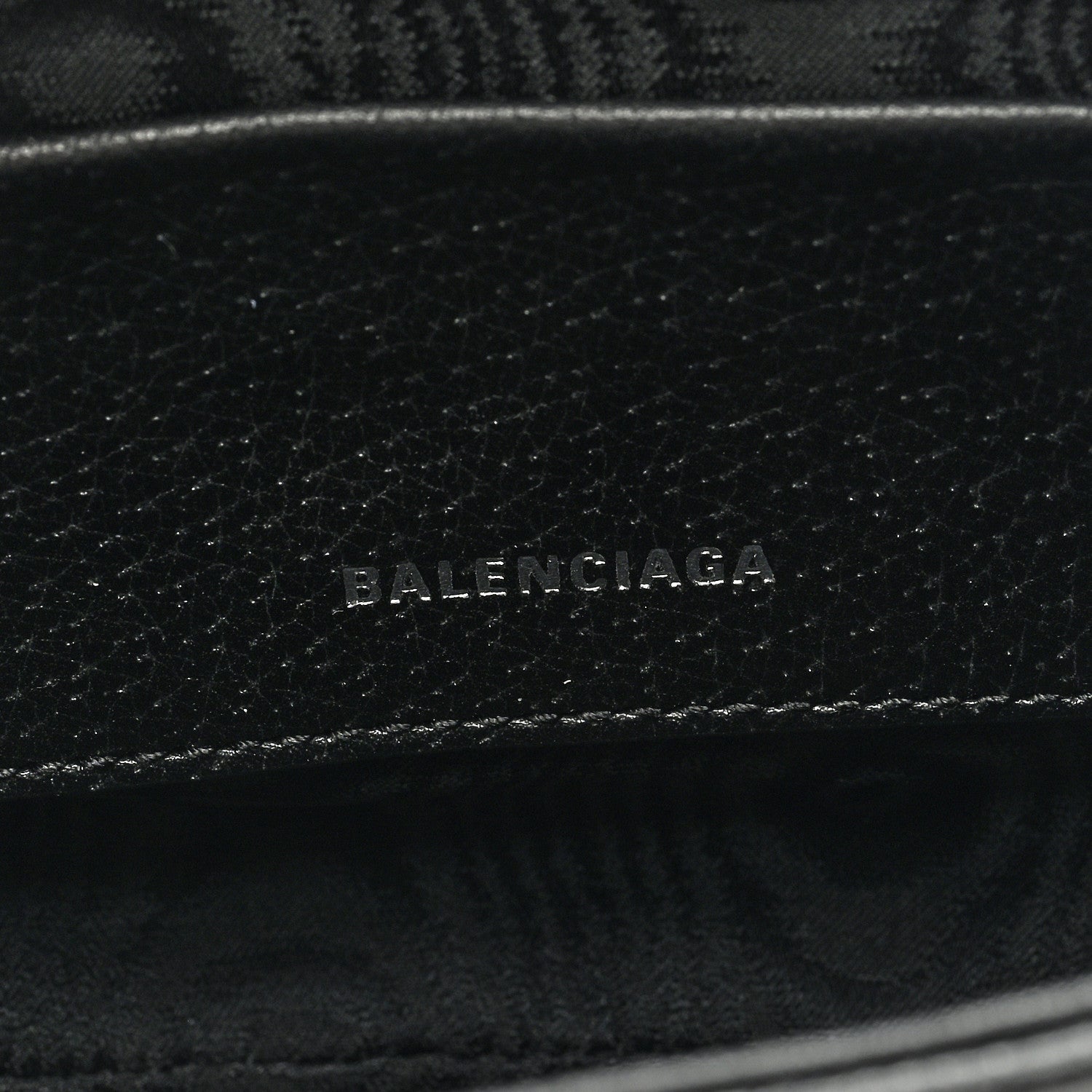 Gucci X BALENCIAGA BB Monogram Calfskin Web Mini Jackie 1961 Hobo Black 6 of 8