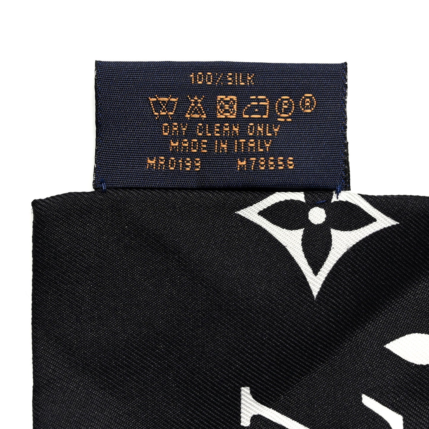 Silk Monogram Confidential Bandeau Black