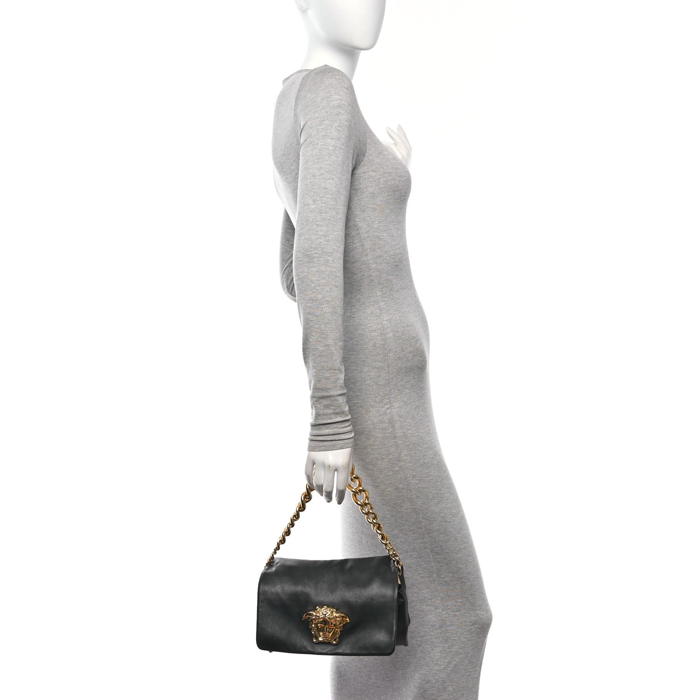 Nappa Palazzo Sultan Shoulder Bag Black