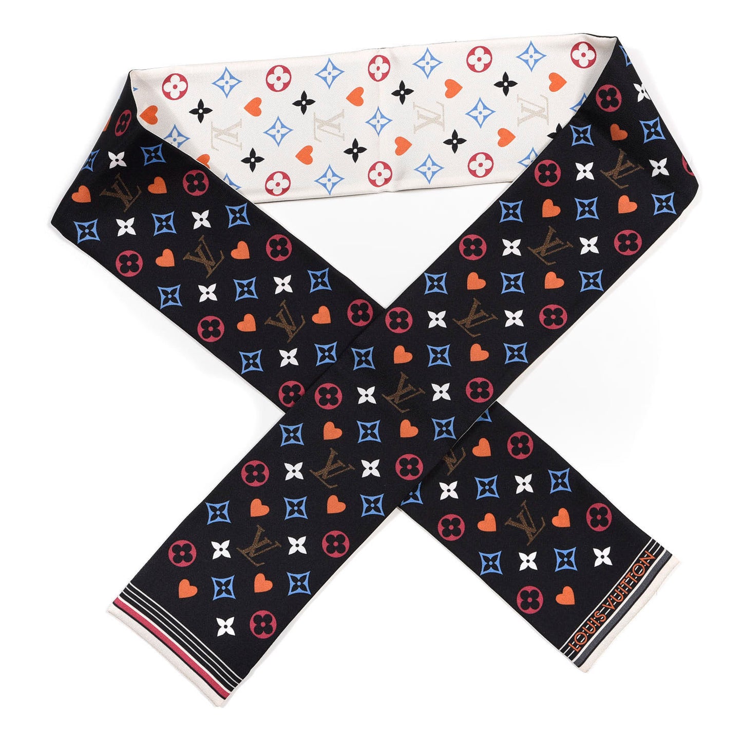 Silk Game On Bandeau Black White