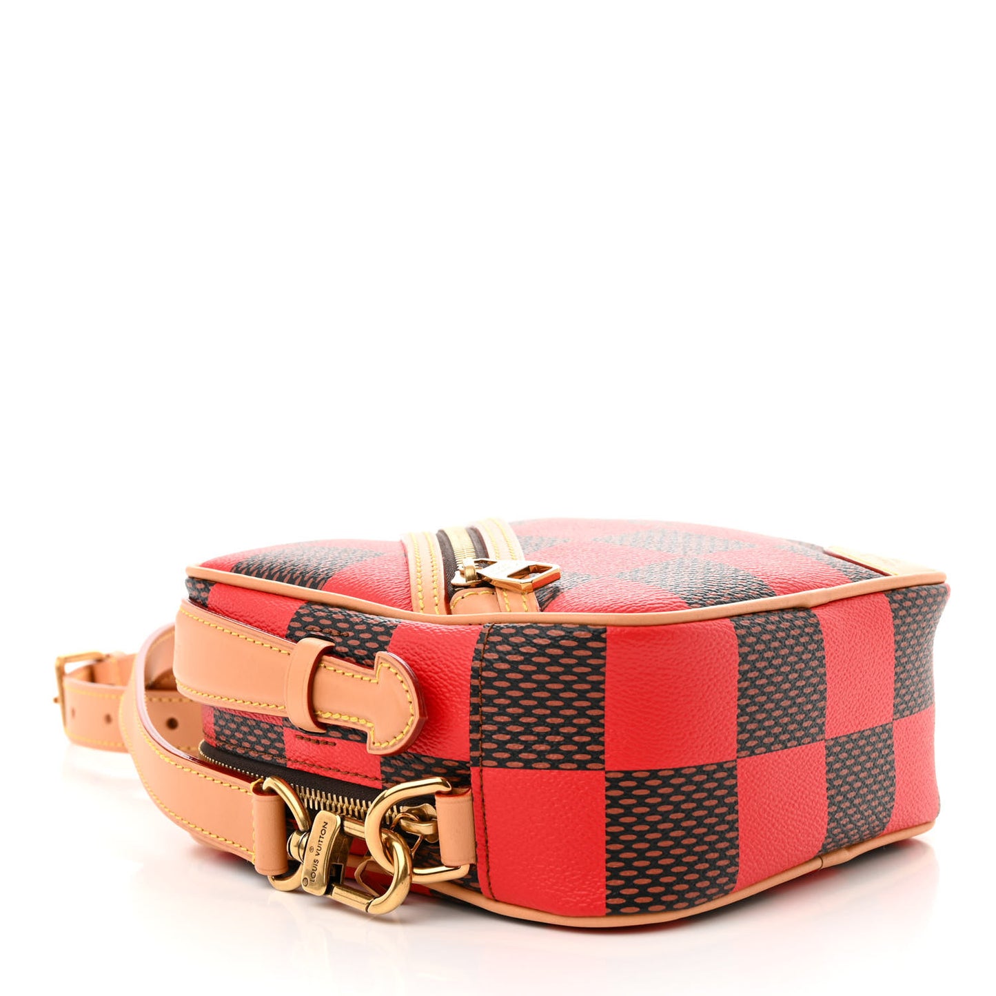 Damier Pop Chess Messenger Red