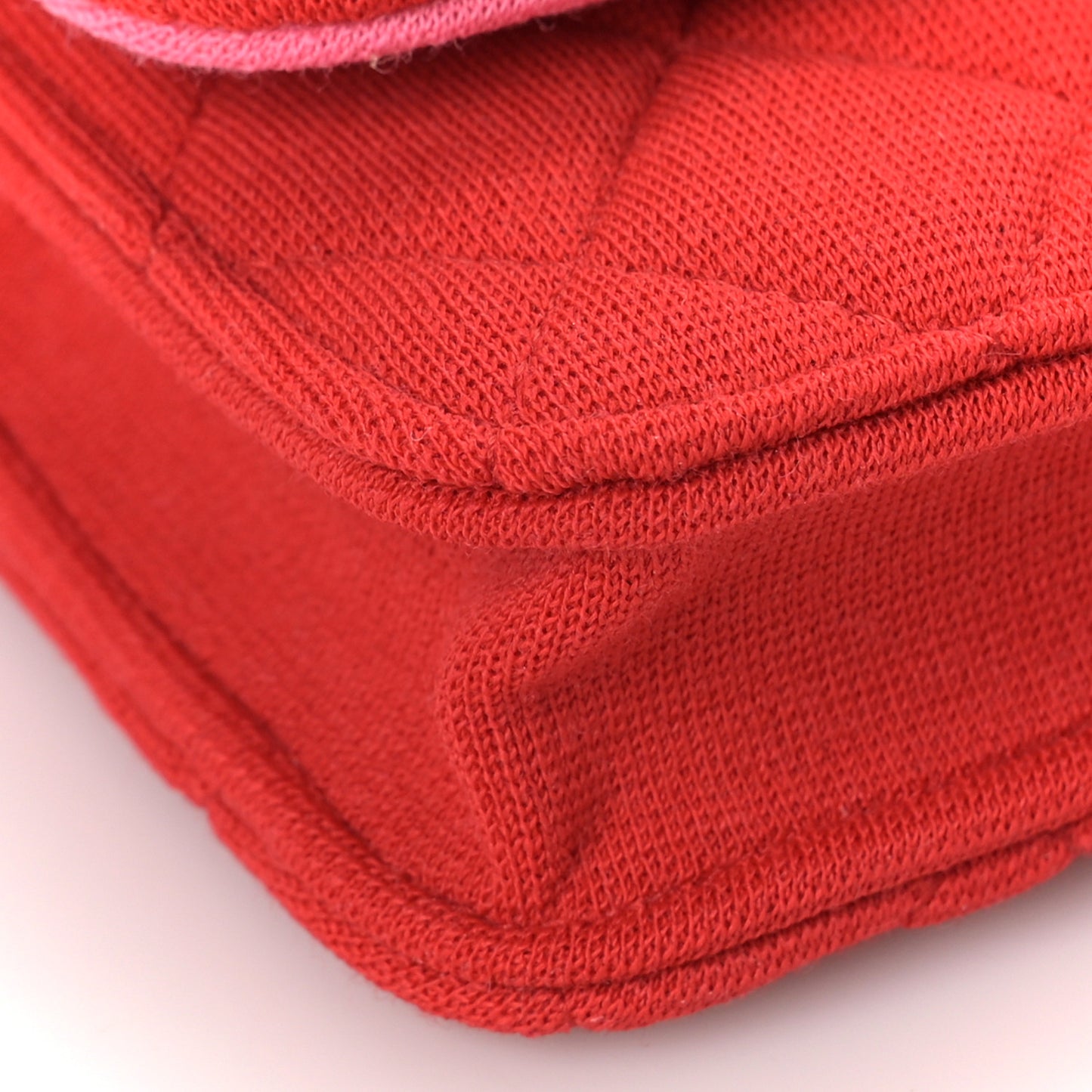 Jersey Quilted Micro Mini Flap Red