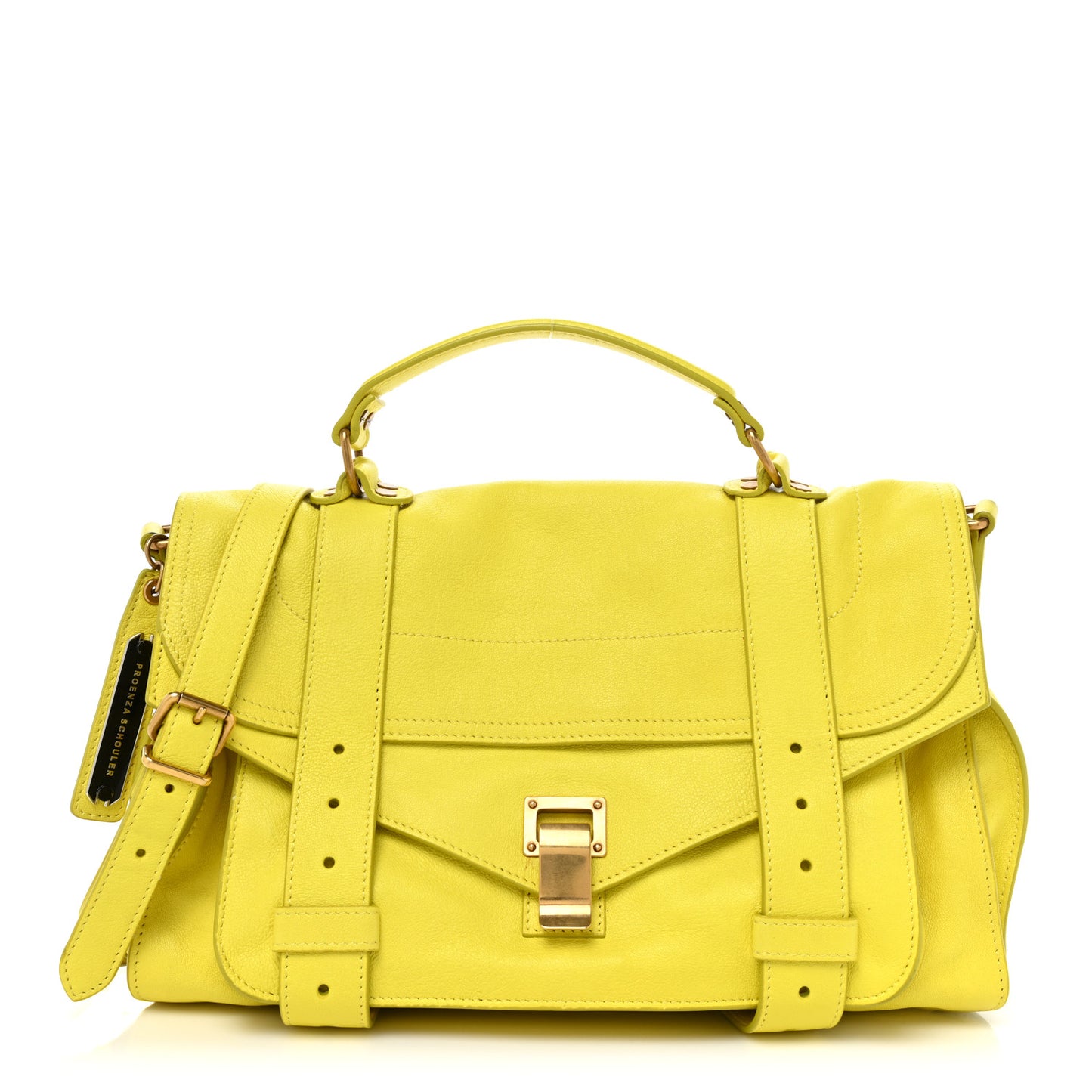 Lambskin Medium PS1 Satchel Citron