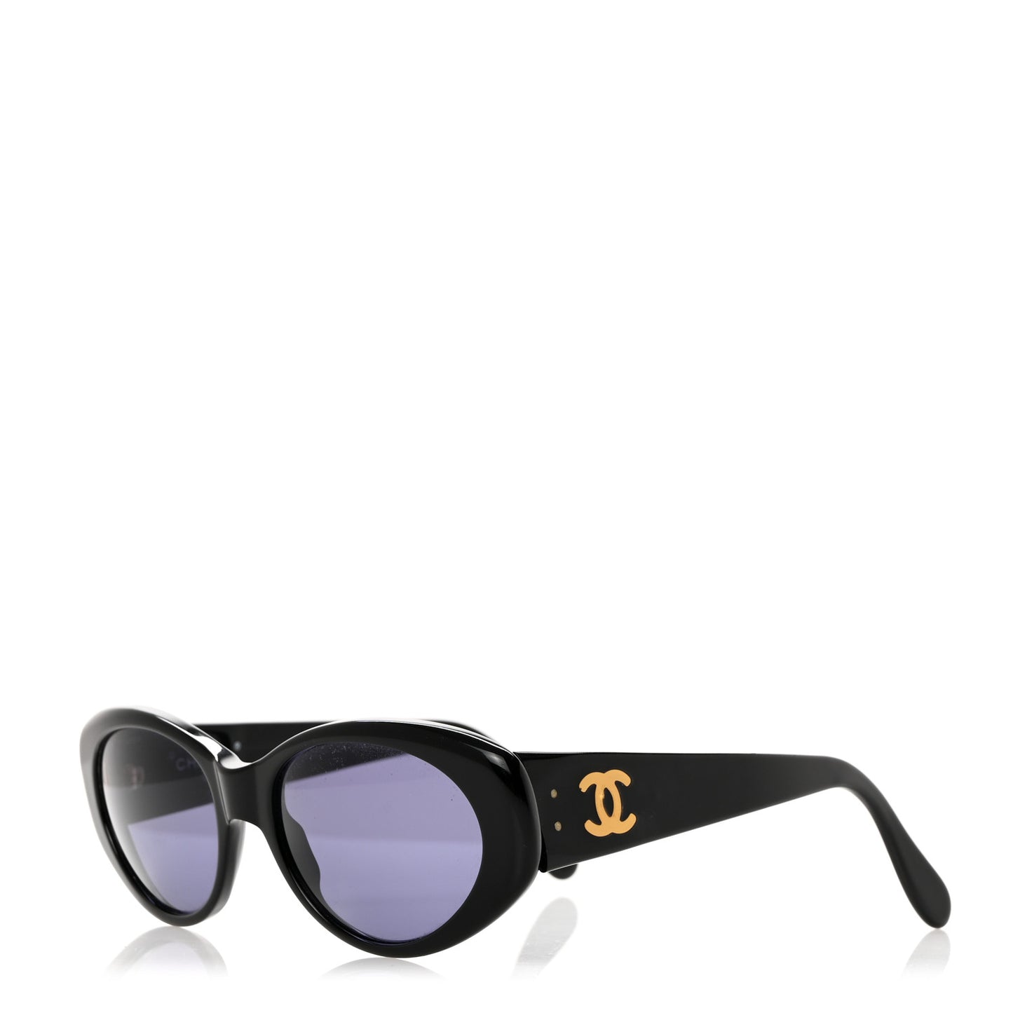 Acetate Oval CC Sunglasses 05974 Black
