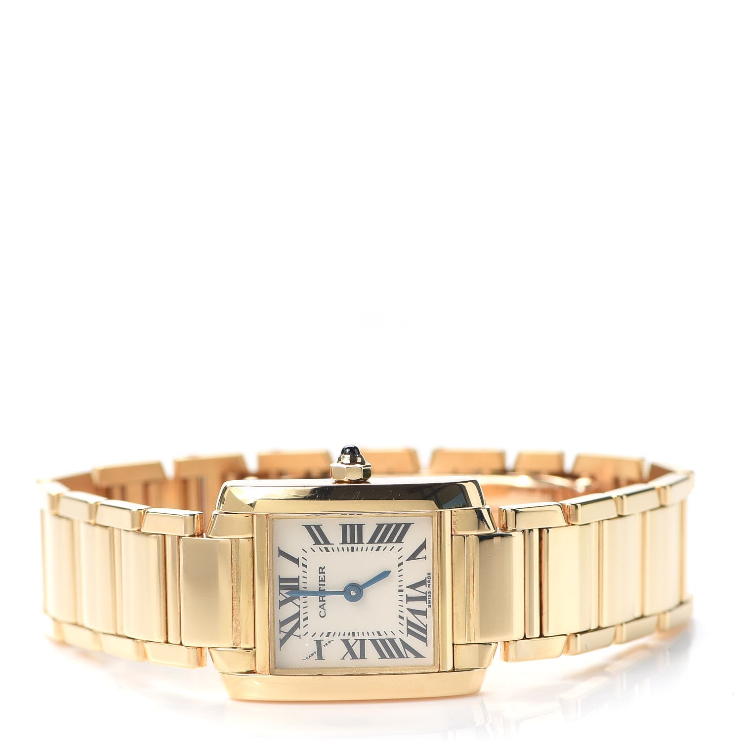 Cartier 18K Yellow Gold 20mm Tank Francaise Quartz Watch 2 of 6