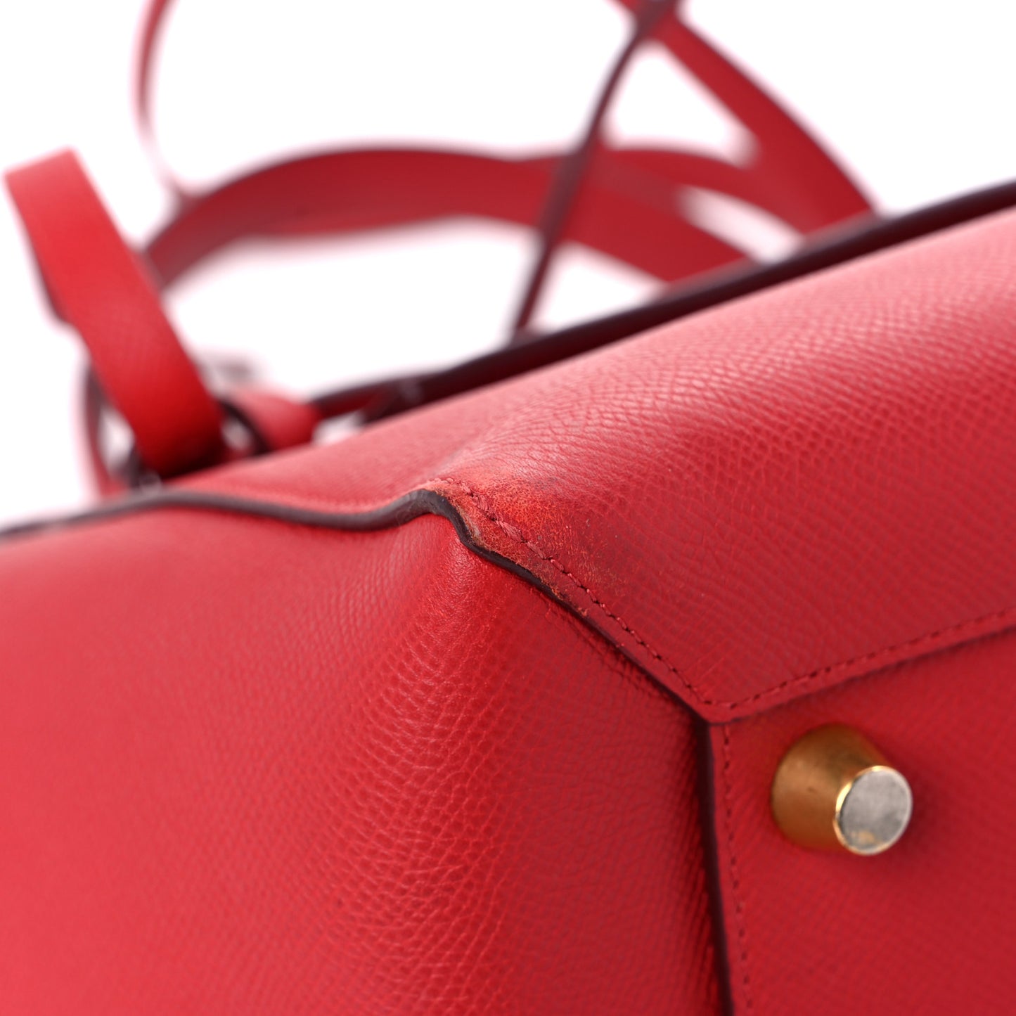 Grained Calfskin Mini Belt Bag Coquelicot