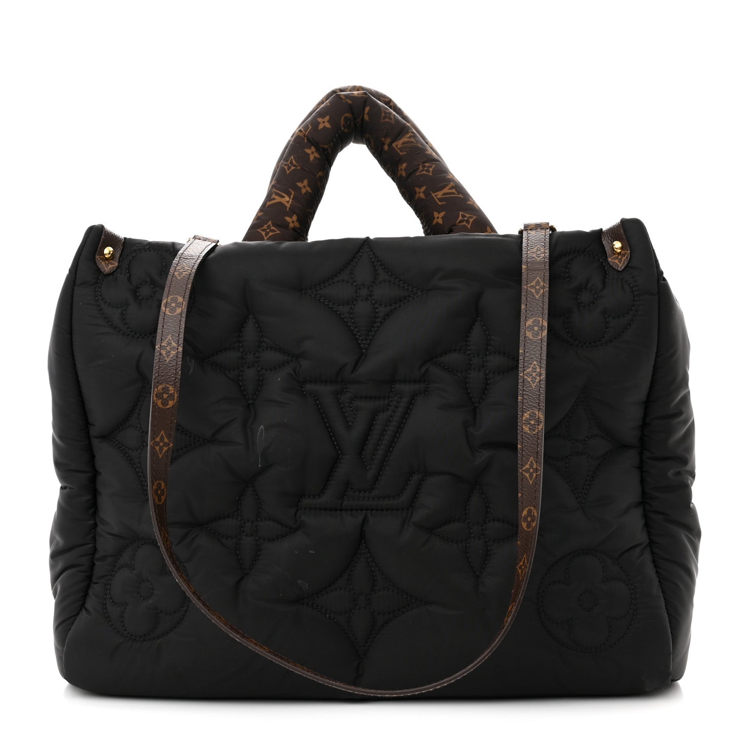 Econyl Monogram Pillow Giant Onthego MM Black