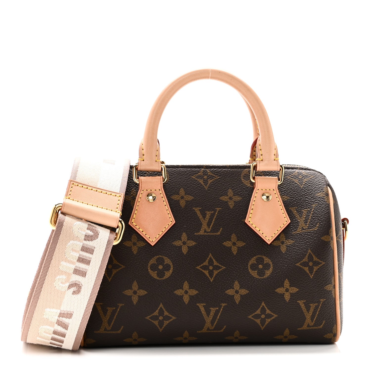Louis Vuitton Monogram Speedy Bandouliere 20 Beige 1812218