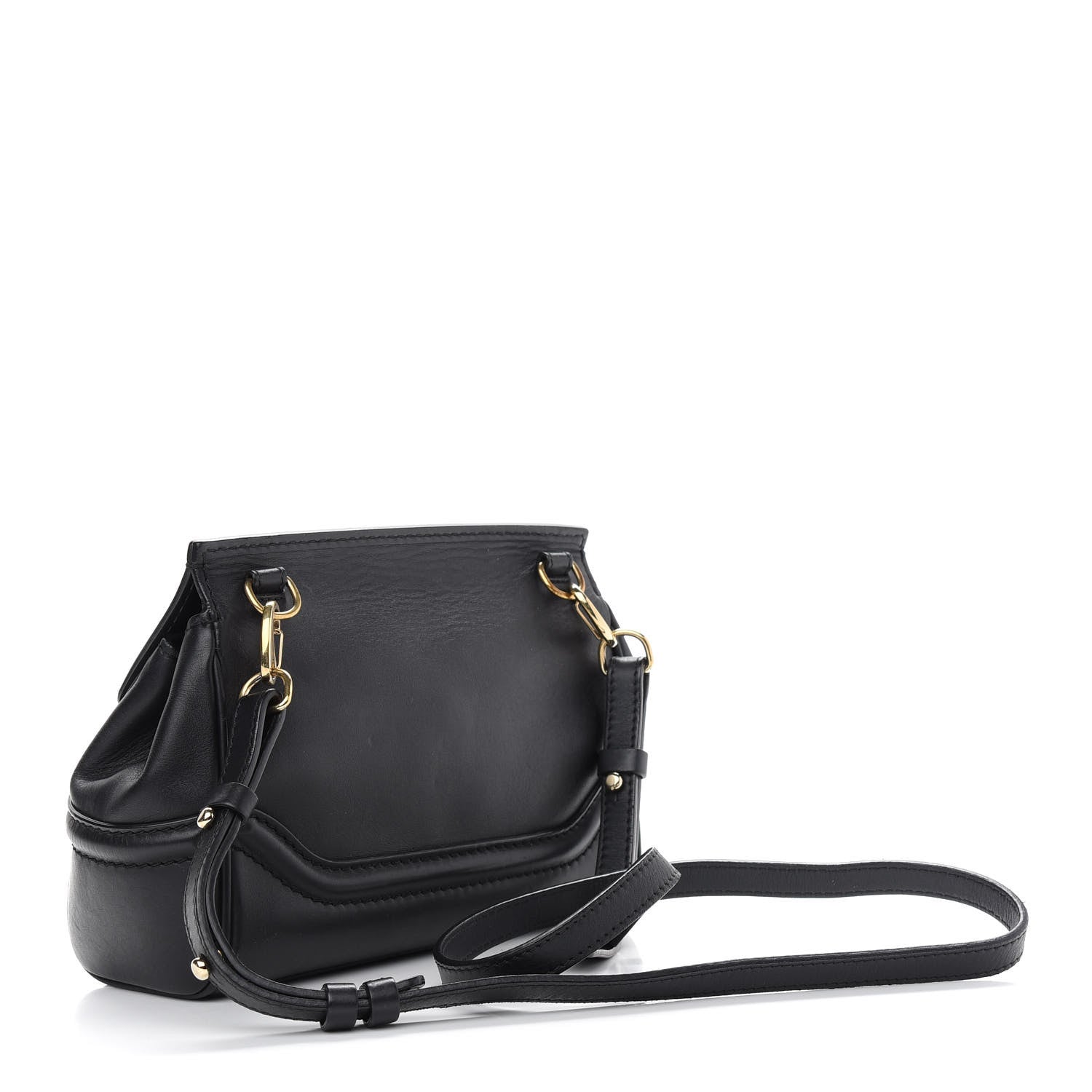 Versace Calfskin Medium Palazzo Empire Crossbody Bag Black 2 of 10