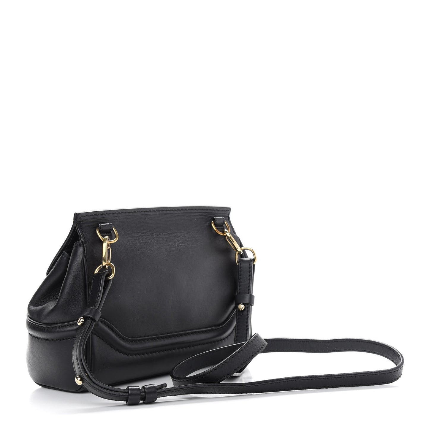 Calfskin Medium Palazzo Empire Crossbody Bag Black