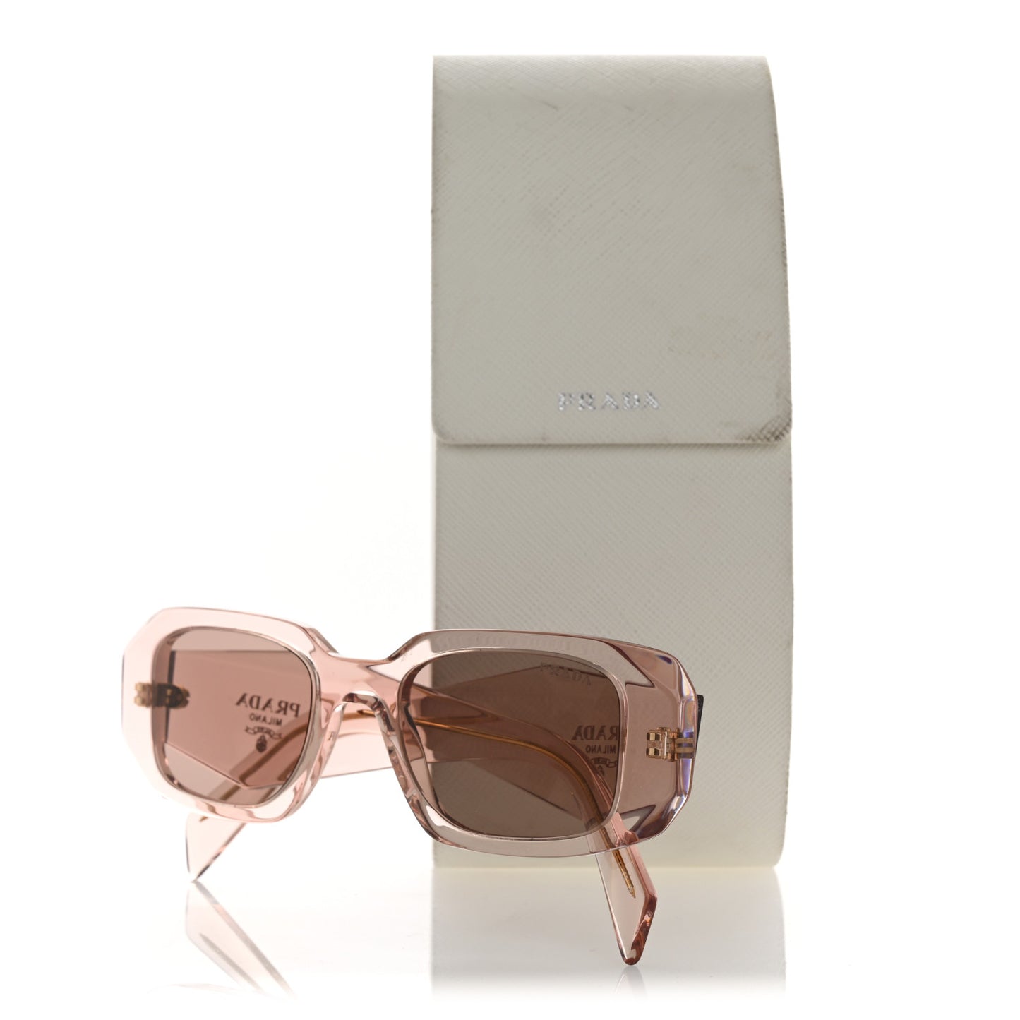 Acetate Symbole Sunglasses SPR 17W Transparent Pink
