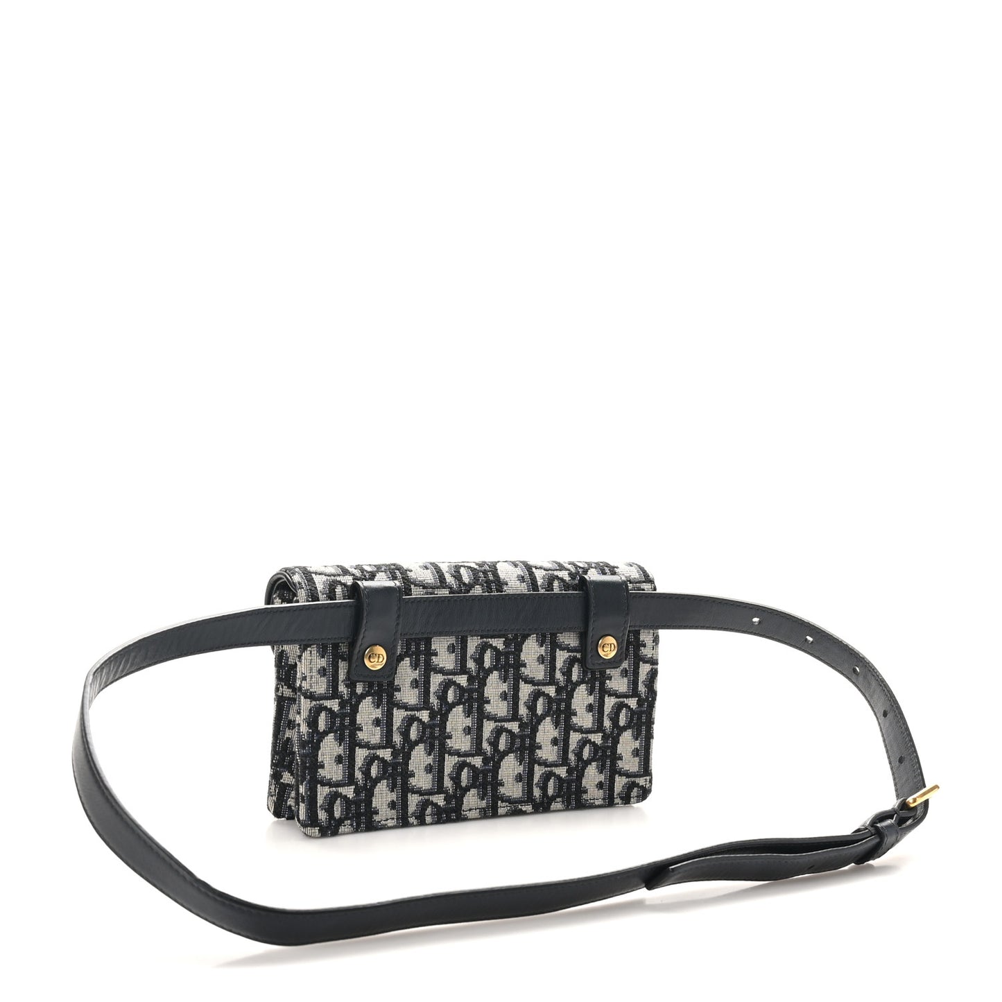 Oblique Saddle Belt Bag Blue