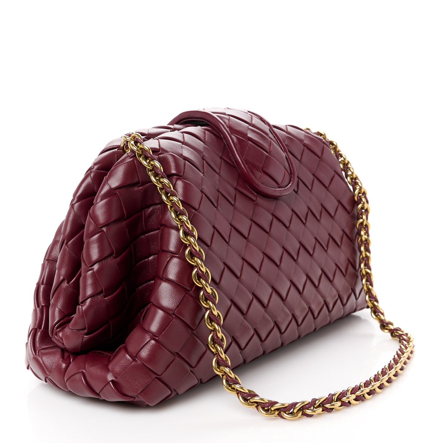 Nappa Intrecciato Teen The Lauren 1980 Clutch With Chain Barolo
