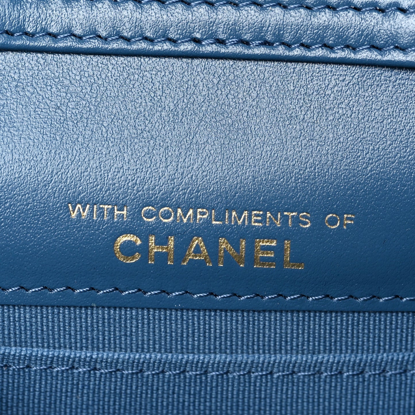 Denim Quilted Flap Mini Crossbody Blue