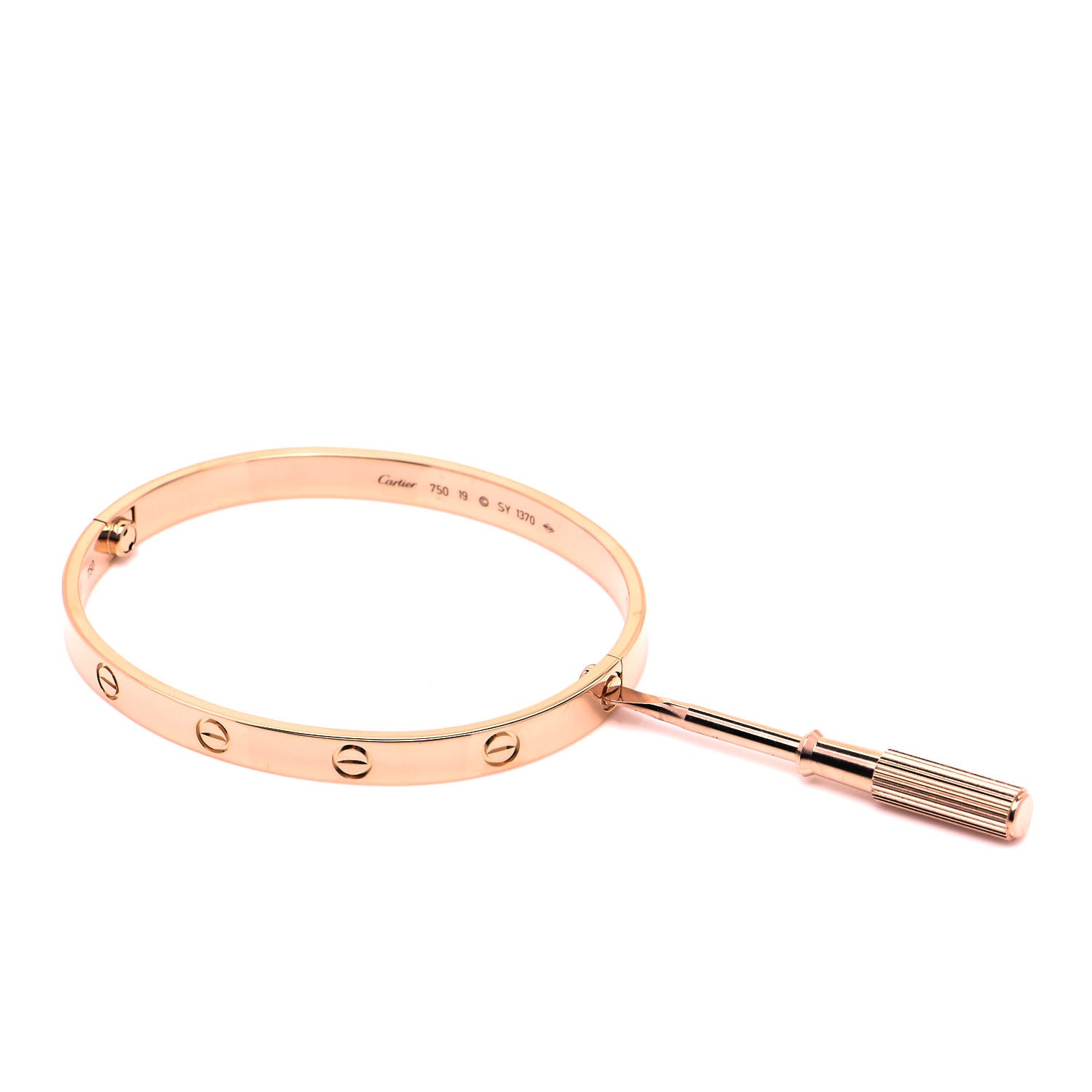 Cartier 18K Pink Gold LOVE Bracelet 19 9 of 12