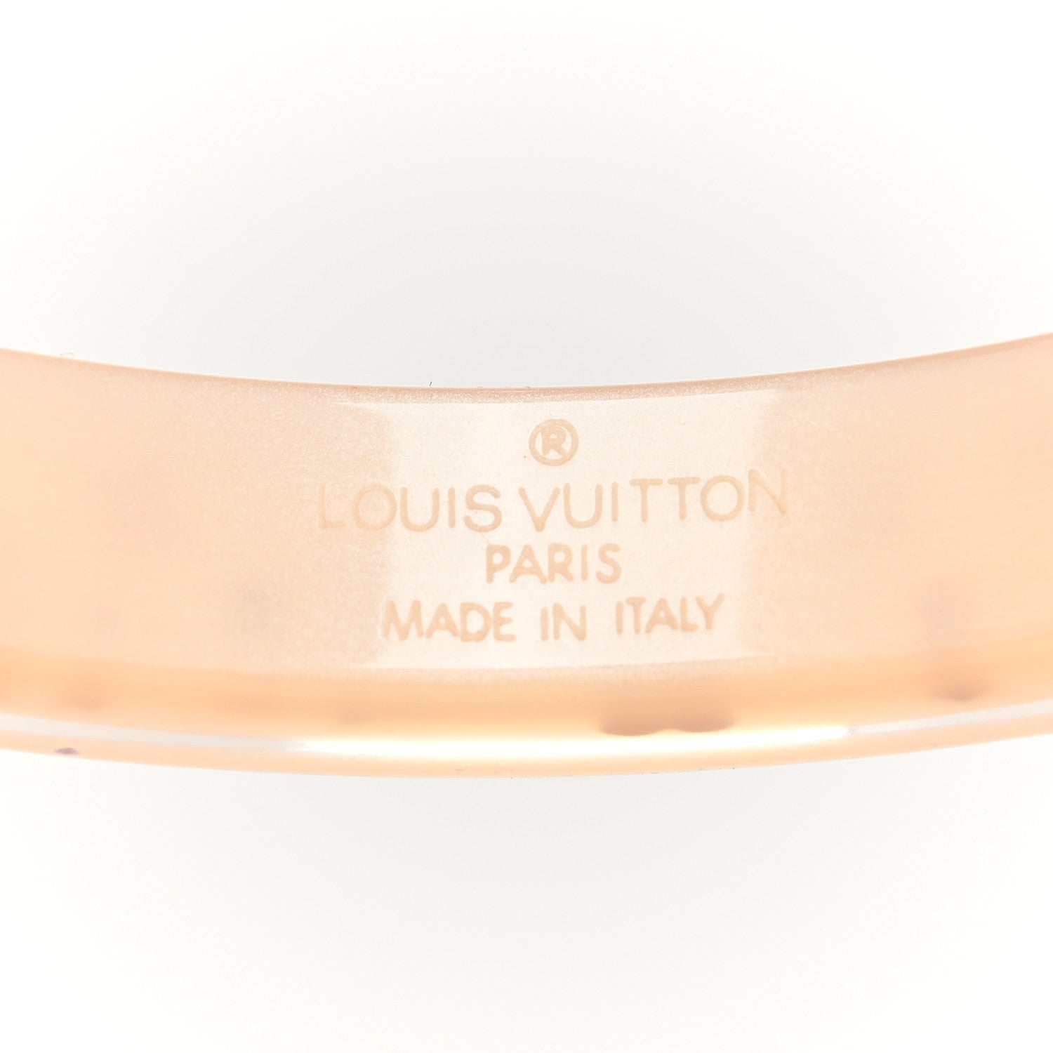 Louis Vuitton Resin Swarovski Inclusion Art Deco TPM Bracelet Beige 4 of 4