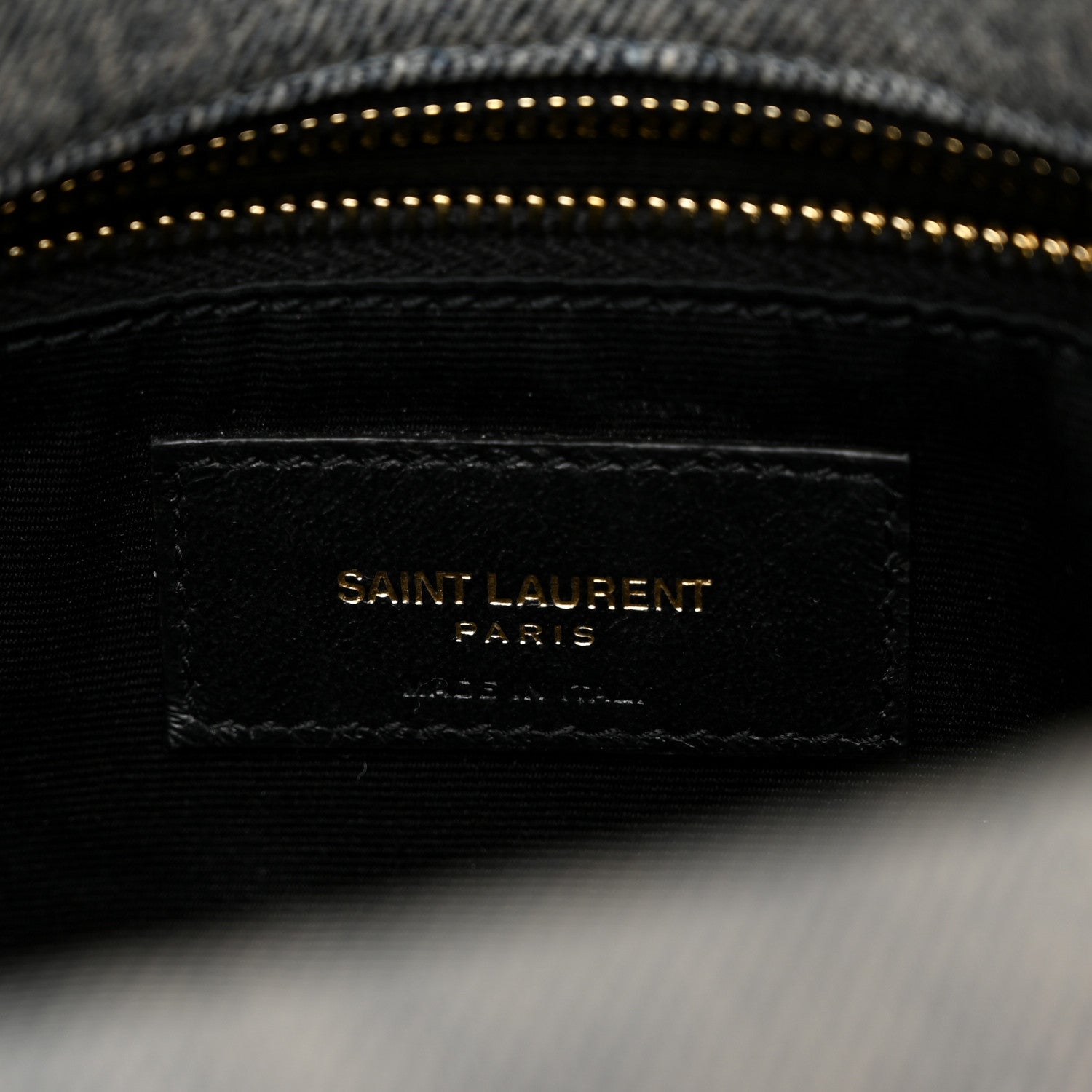 Saint Laurent Denim Quilted Small Loulou Puffer Monogram Chain Satchel Azur 6 of 10